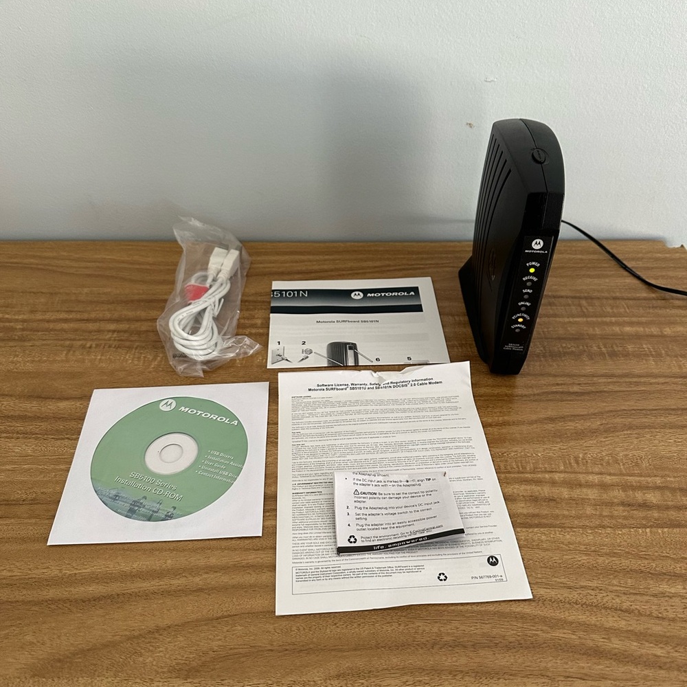 MOTOROLA SURFBOARD CABLE MODEM MODEL SB5101U/SB5101N